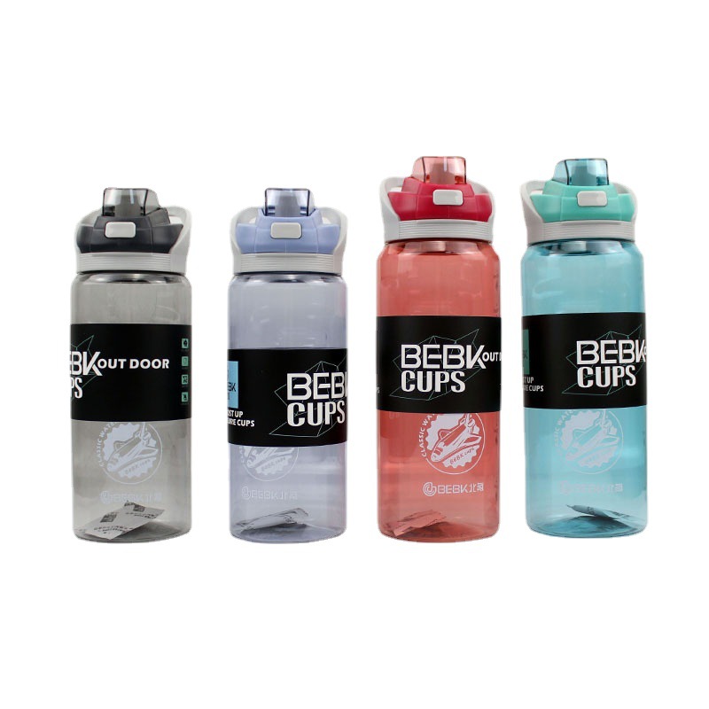 Korean Style Plastic Water Cup Student Large Capacity Drop-Resistant Leisure Convenient Portable Sports Bottle Men and Women Outdoor Sports Bottle