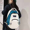 Korean Edition new pattern Color matching men and women Backpack fashion leisure time Teenagers student schoolbag outdoors travel knapsack