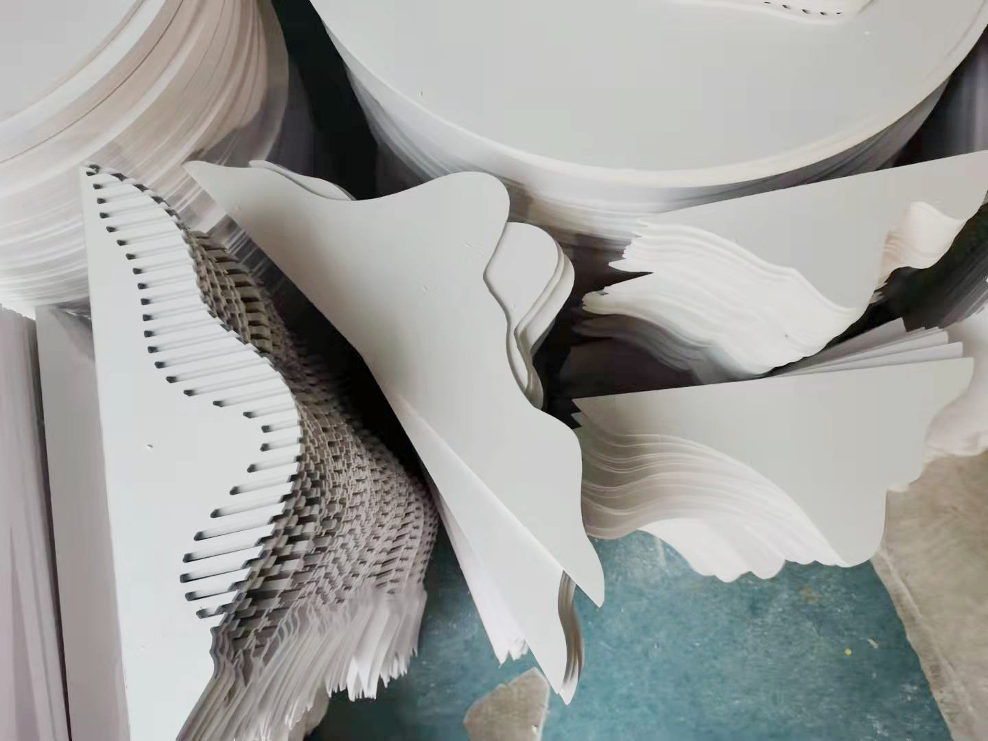 雪弗板pvc发泡板沙盘建筑模型材料墙体模型制作安迪板模型板材