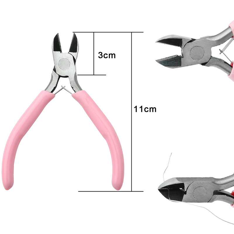 Handmade DIY Jewelry Tools Pointed Pliers Double round Pliers Slanting Forceps Angle Jaw Tongs Pointed Pliers Fan Steel Pliers Wholesale