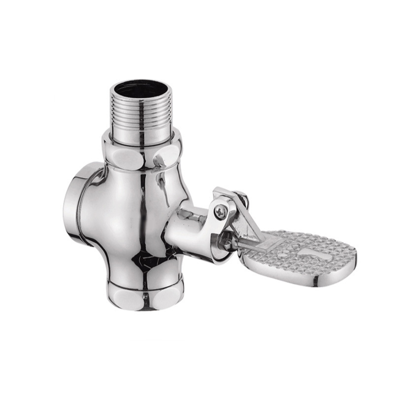 厕所脚踏阀脚踩式脚踏式冲水阀蹲便器冲洗阀卫生间大便池阀门脚踏