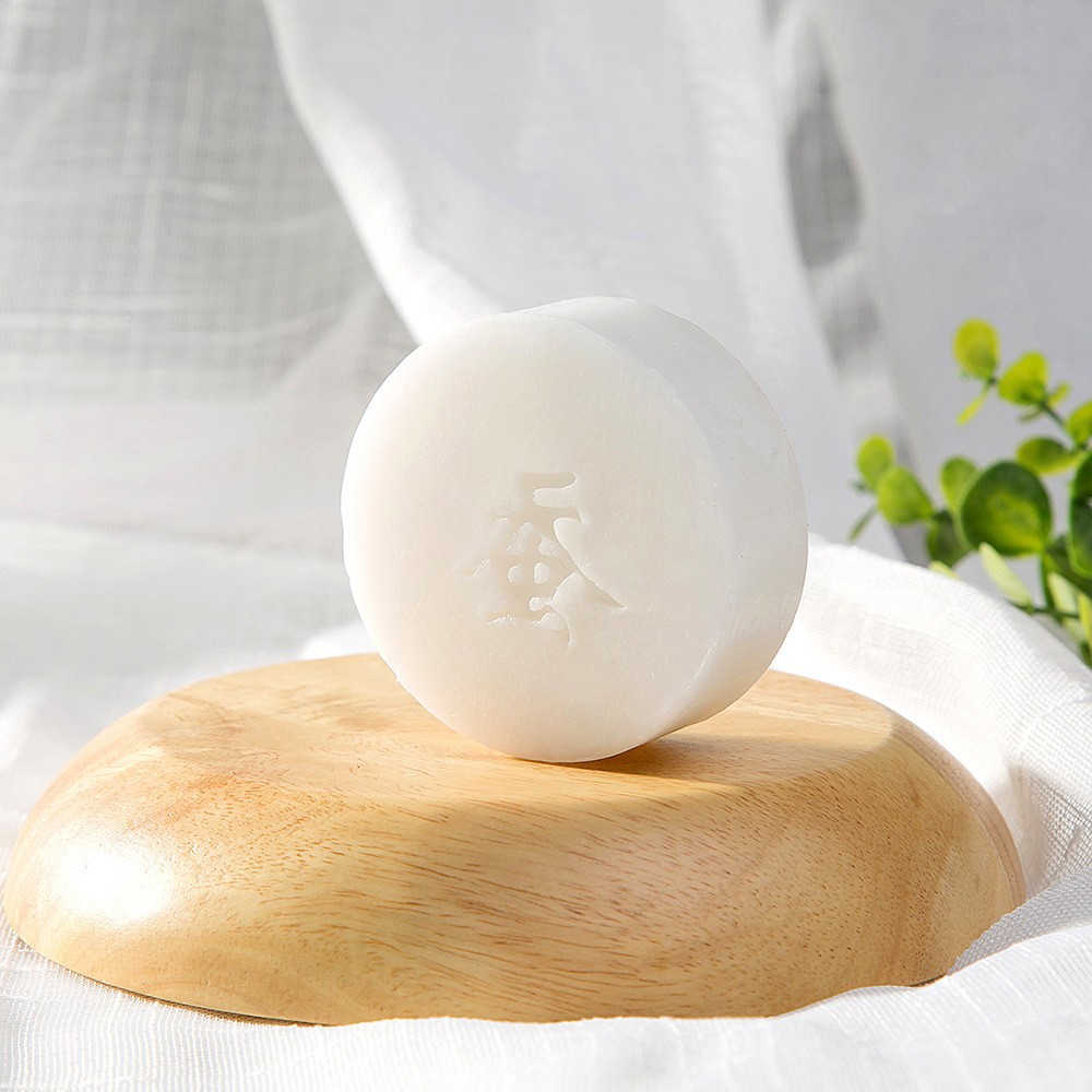 跨境外贸蚕丝蛋白裸皂山羊奶海盐皂洗脸洁面全身洗澡拉丝手工香皂