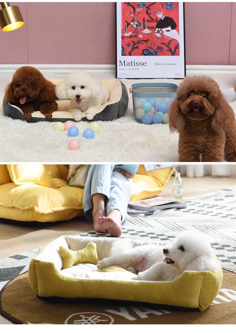 泰迪狗窝四季夏天凉席狗床小型中型大型狗垫子宠物猫窝