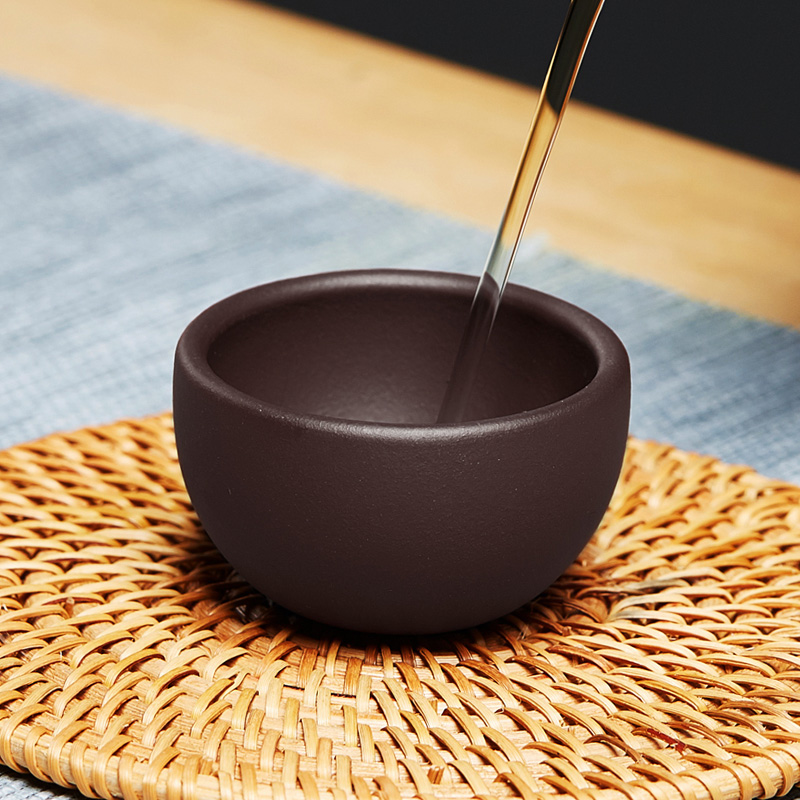 s83v尊壶宜兴紫砂主人杯单个小茶杯紫茄泥品茗杯茶碗茶盏陶瓷功夫