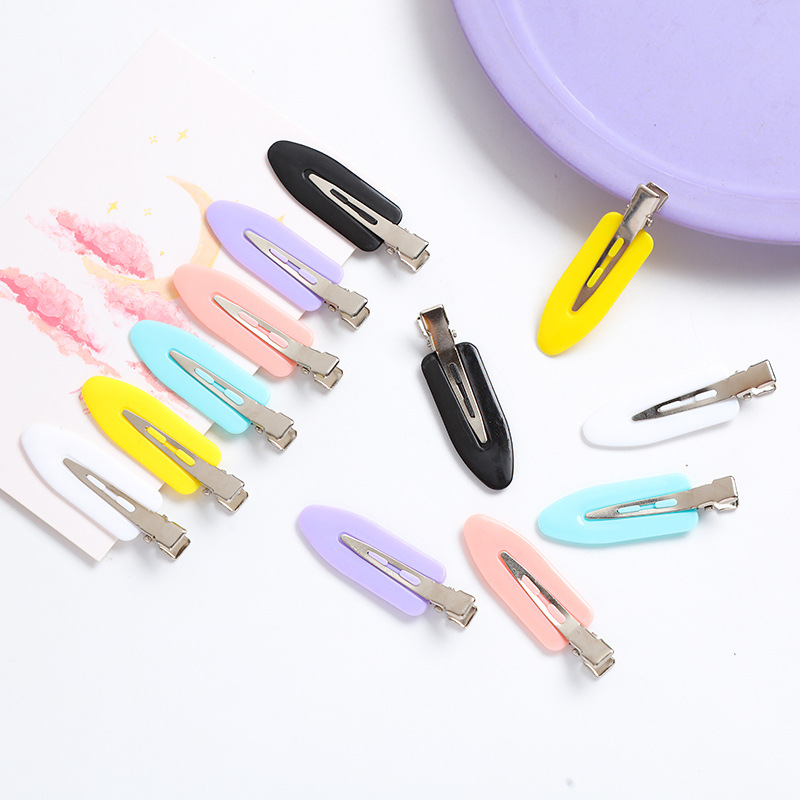 cream glue diy water drop traceless clip hair clip hairpin handmade hair accessories resin materials accessories wholesale