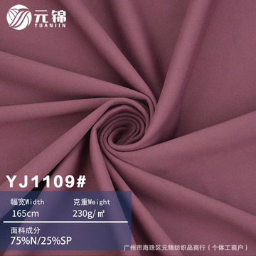 锦纶双面消光高弹面料 高弹锦氨鲨鱼皮面料 双面弹力打底瑜伽面料