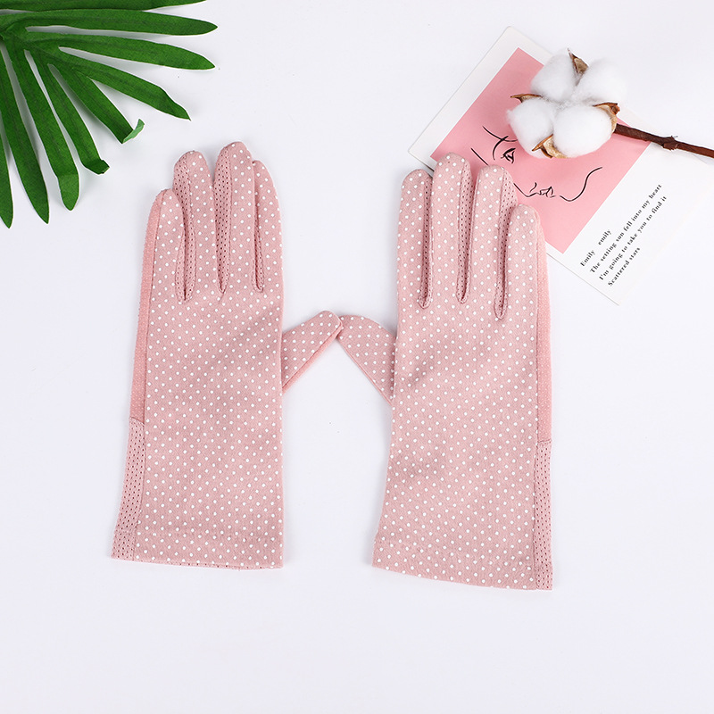 Factory Direct Sales Sun Protection Gloves Women's Summer Breathable Gloves Touch Screen Glove Outdoor Riding Gloves UV Protection