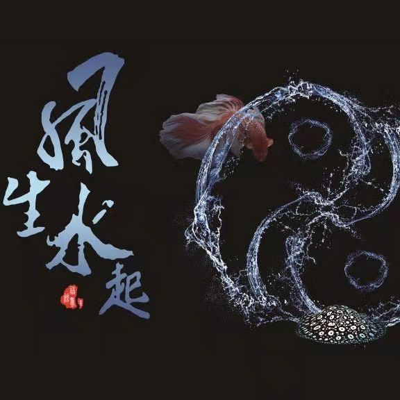 鱼缸背景贴纸高清图水族箱格子装饰如鱼得水风生水起壁画自沾防水