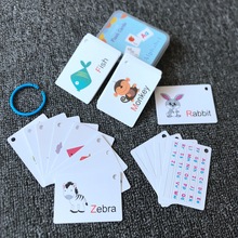 22 Children's Early Learning English Flash Cards跨境专供代发