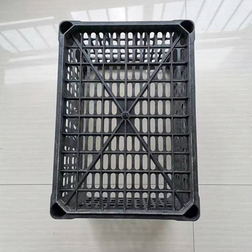 一次性黑色塑料筐 地瓜红薯运输周转胶框 可堆叠加厚塑料筐