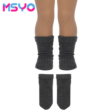 厂家直销18寸美国女孩娃娃衣服配件 黑色条纹布袜子夏芙玩偶配饰