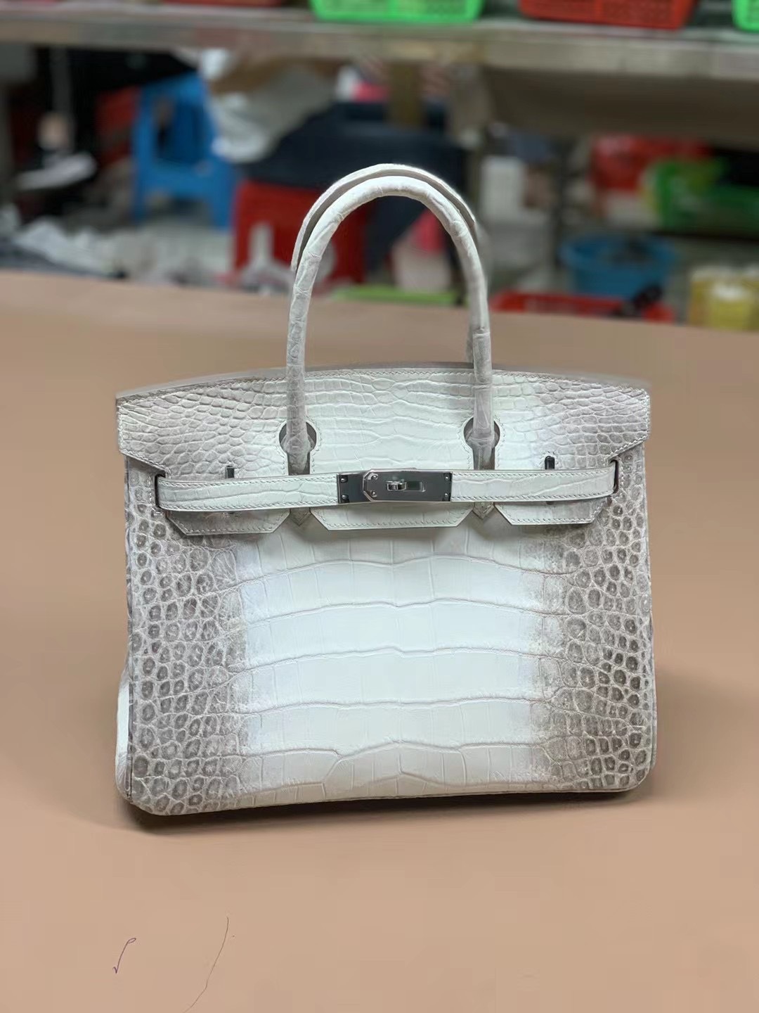 尼罗鳄铂金包喜马拉雅爱马仕风格皮包奢侈品大牌轻奢鳄鱼皮女包