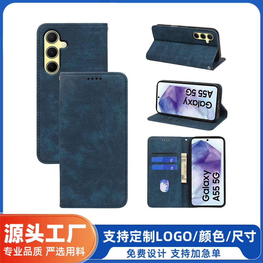三星苹果手机一体卡包手机壳适用三星手苹果机手机支架pu皮环保皮