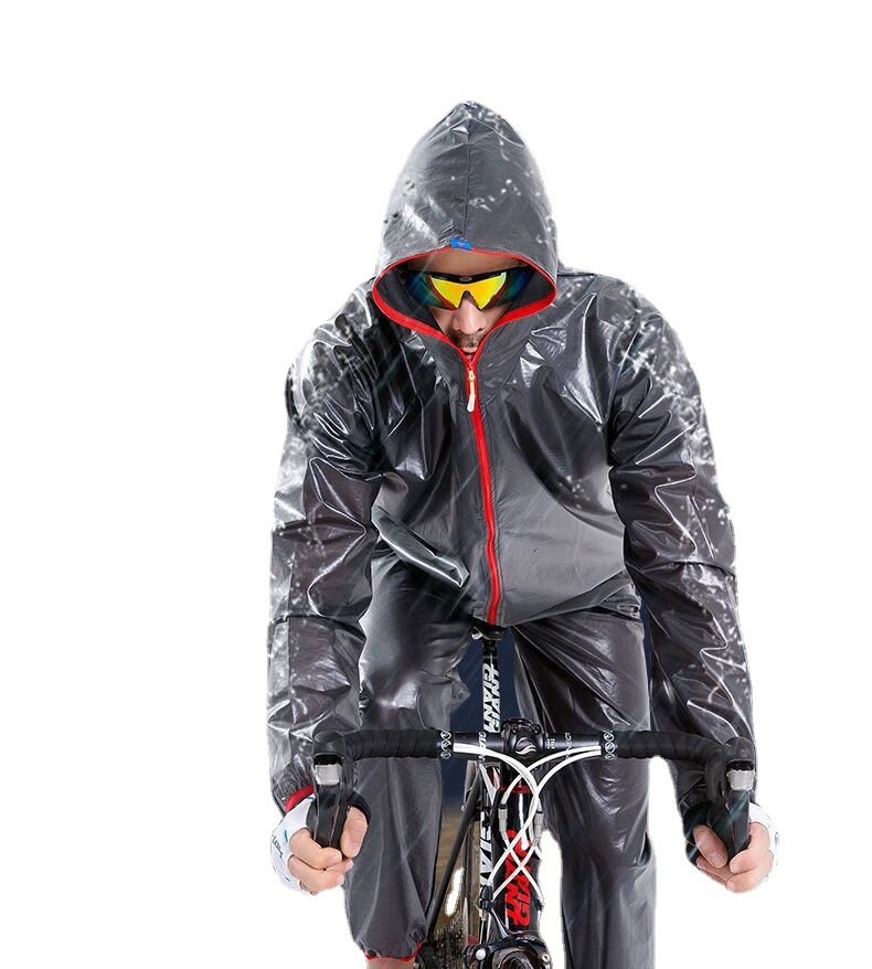 运动骑行分体雨衣雨裤套装户外防水骑行服防晒雨披自行车时尚雨衣