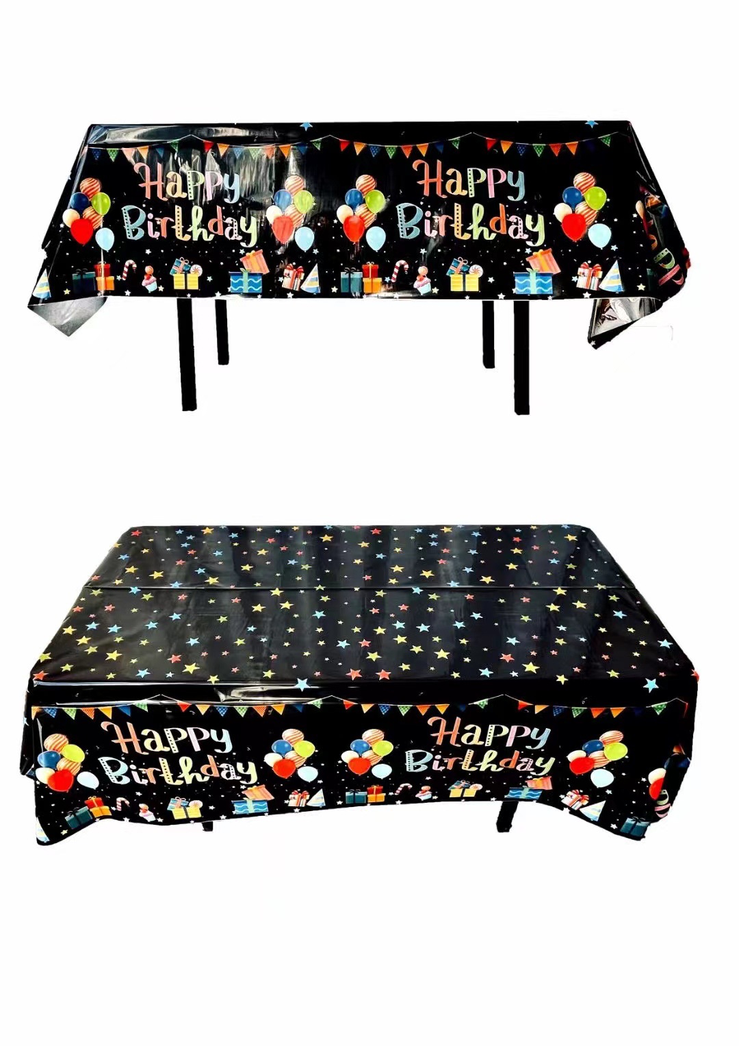 Disposable Balloon English Tablecloth Oil-Proof Waterproof Birthday Party Gathering Graduation Ceremony Dessert Bar Decoration