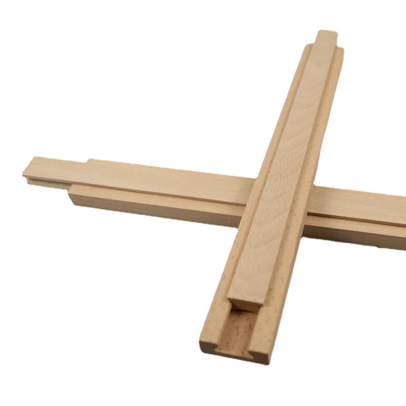 橱柜抽屉实木滑轨餐桌中凹中凸伸缩消声木滑道木质家装具配件