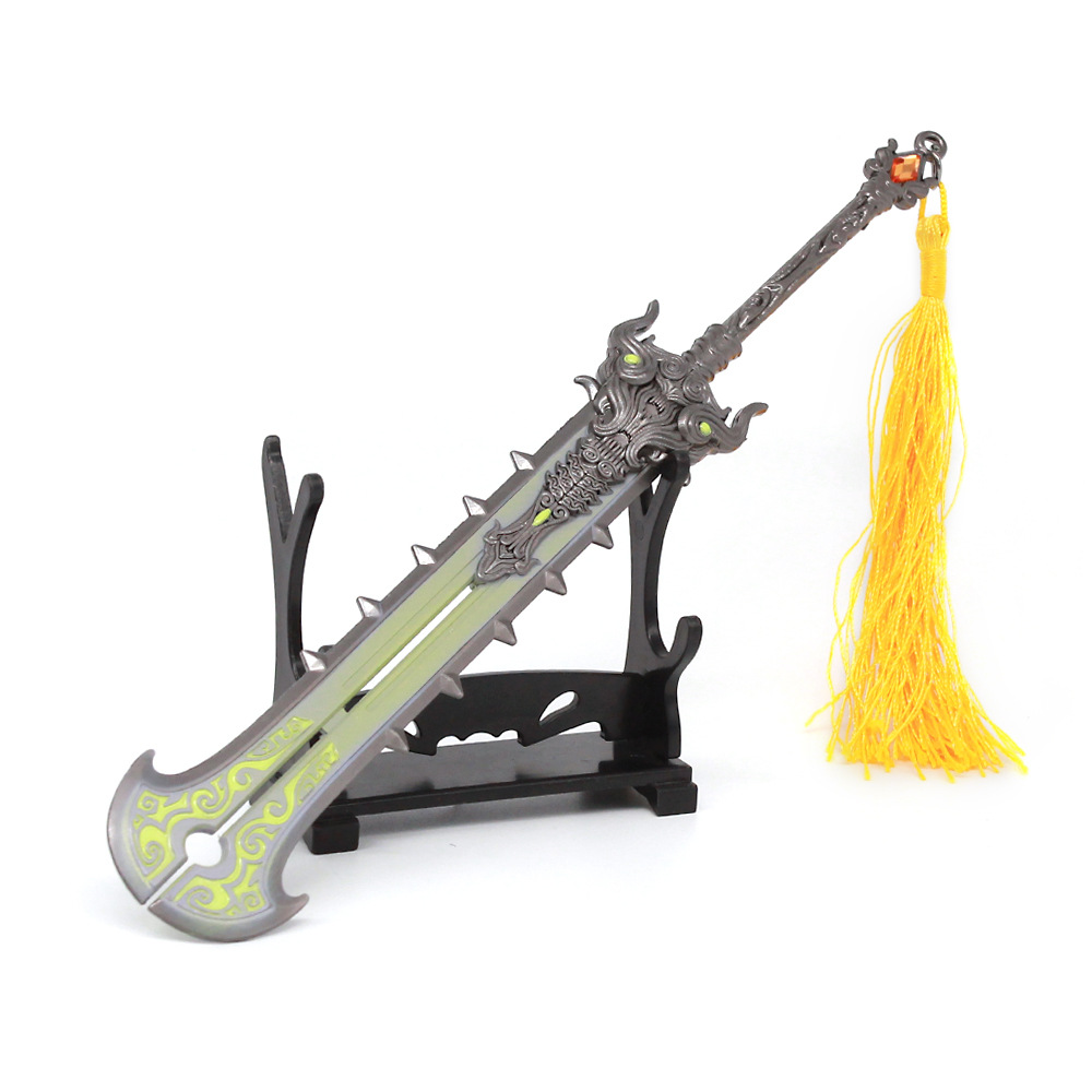 永劫-无间游戏周边阔刀听涛武器模型全金属工艺品摆件