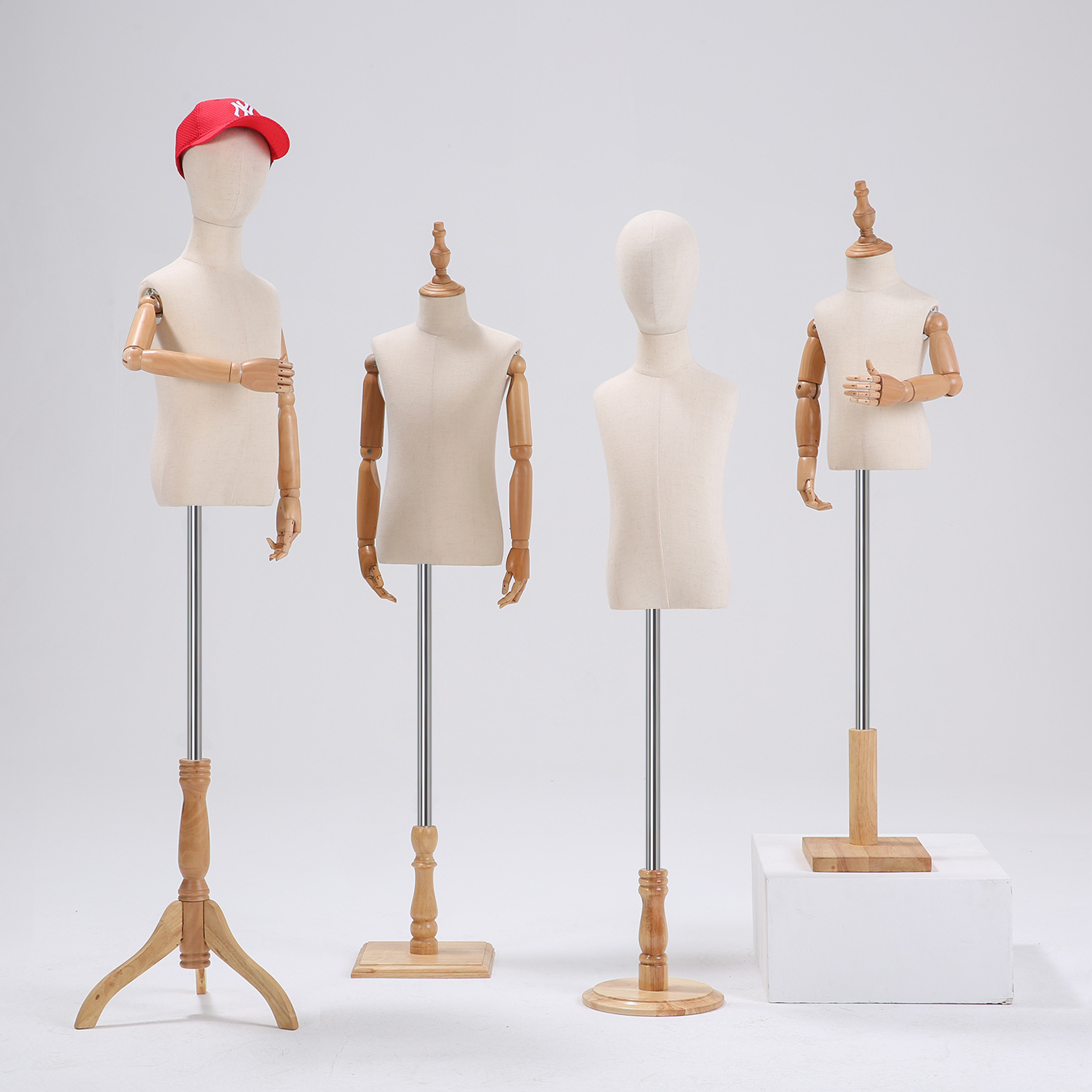 儿童模特道具半身全身小孩小童装展示架童装店人台假模实木模服装