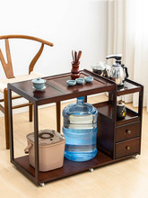 移动茶桌家用小茶几茶台边柜实木阳台泡茶车茶具套装一体茶水柜子