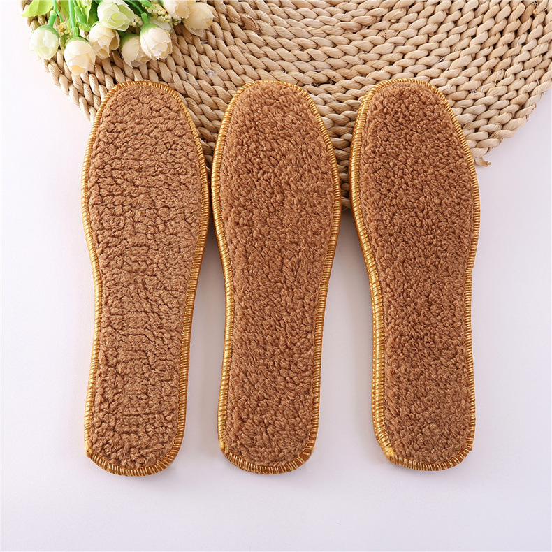 羊驼绒鞋垫冬季加厚加绒柔软舒适保暖鞋垫吸汗防臭透气鞋垫