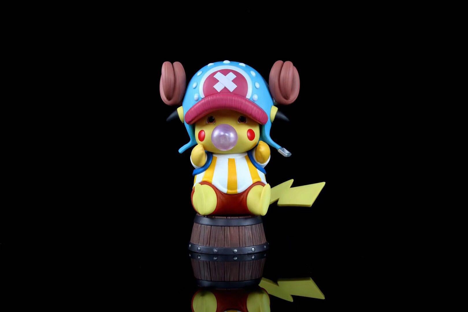 海贼王 奶糖gk 吹泡泡 乔巴 皮卡丘 变装cos可爱手办雕像模型摆件