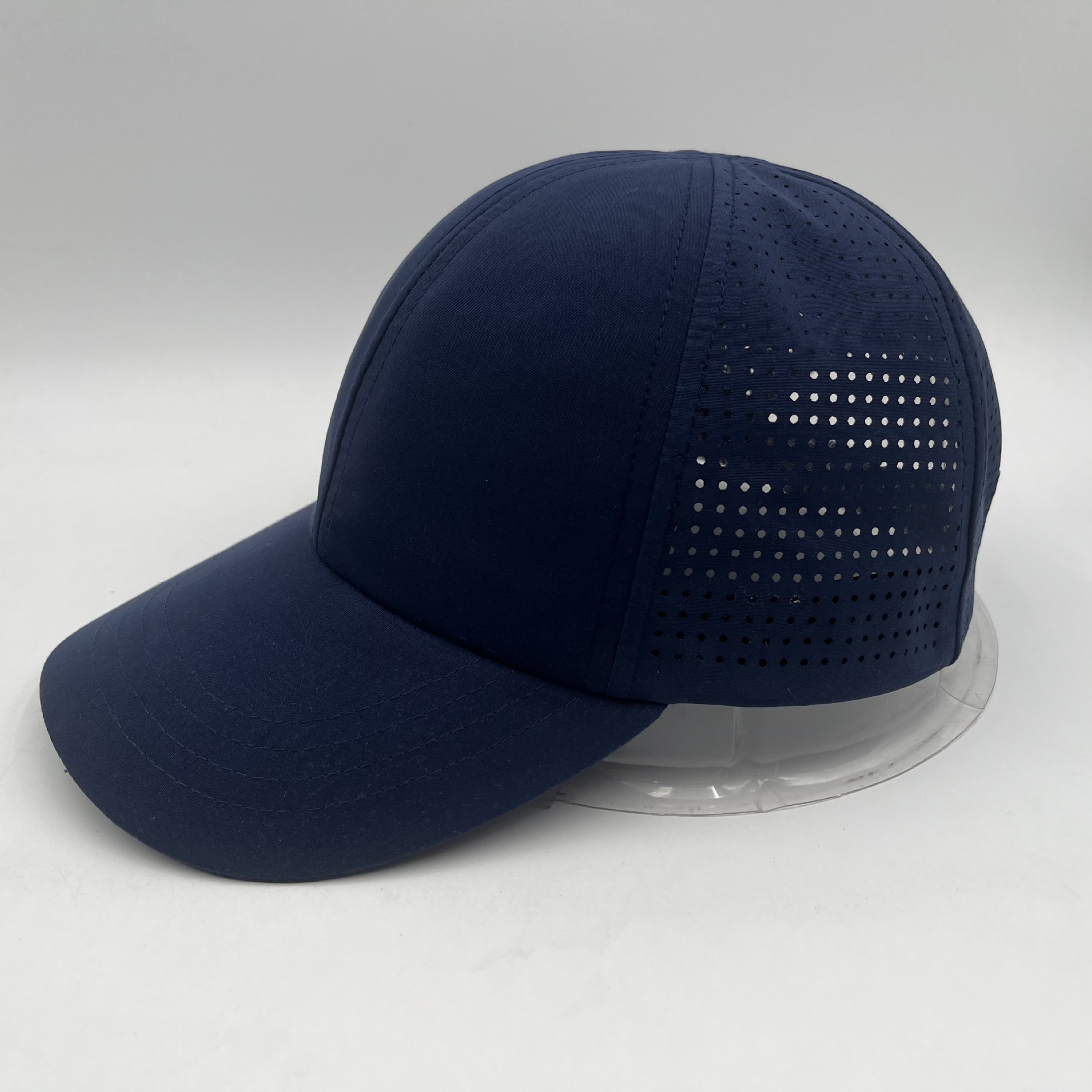 速干布棒球帽 激光穿孔水蜜桃帽子广告帽批发价自己工厂生产