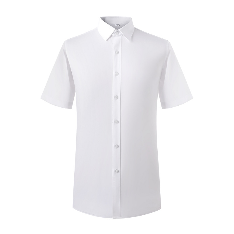 Pure Cotton Dp Men's Shirt Ready-to-Wear Non-Ironing Anti-Wrinkle Solid Color Executive State-Owned Enterprise Bank Women's White Shirt Business Formal Wear