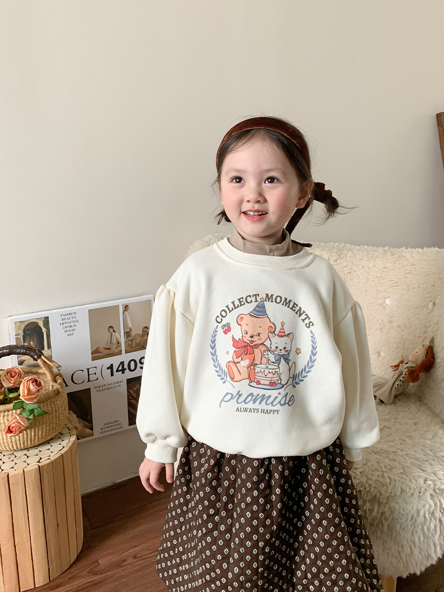 strictly selected weimu children‘s clothing children‘s sweater velvet winter clothes boys and girls korean cartoon autumn winter coat baby girl clothes