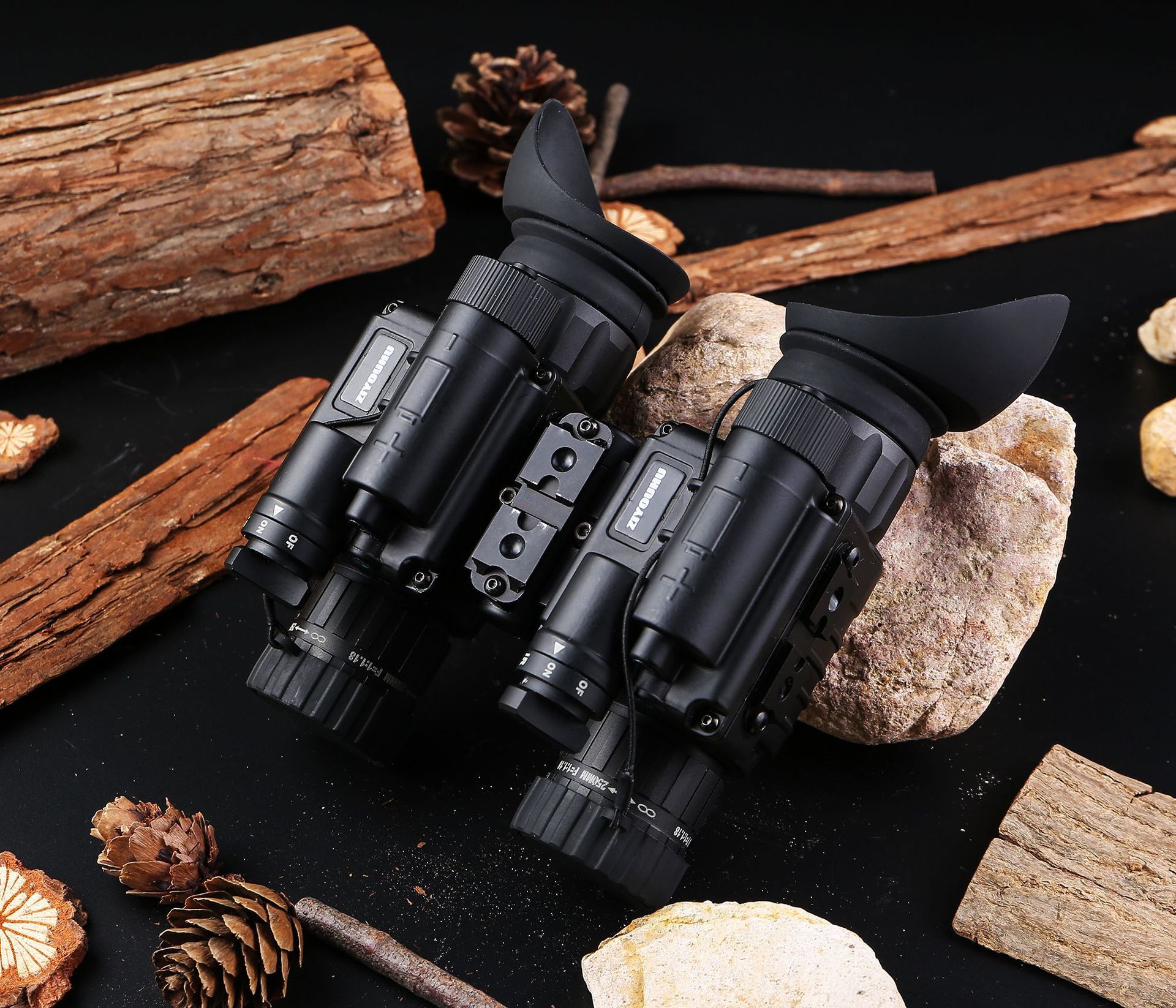 ziyouhu超二代mhb-xd2 多功能双目双筒微光夜视仪戴头盔 跨境专供