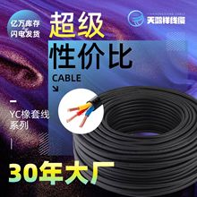 中低压电力电缆 工业机械YC橡套线 工程橡胶工装紫铜线电缆线批发