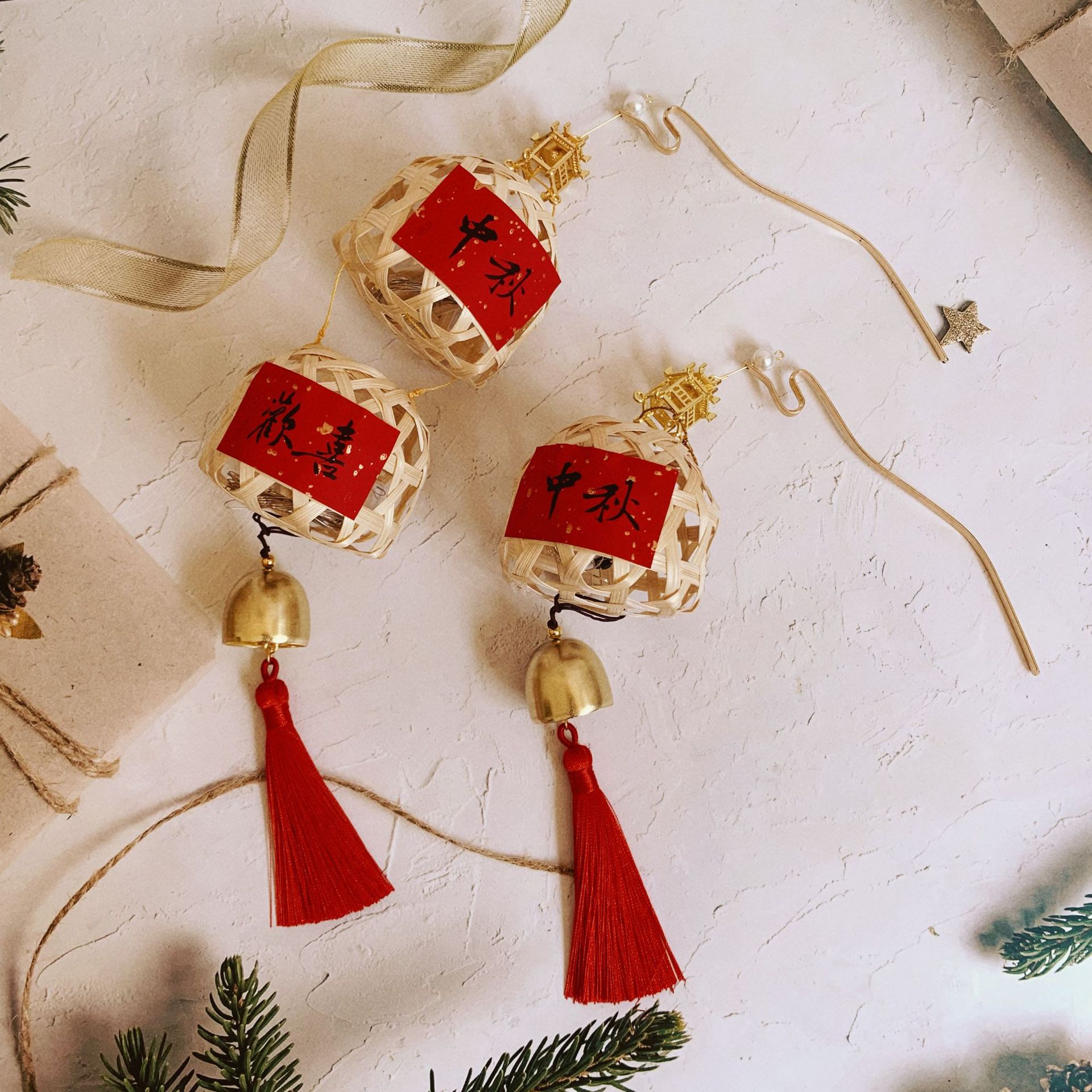 2023热销中秋手工编织灯笼 古风迷你花灯-阿里巴巴