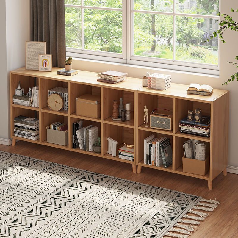 书柜书架落地置物架矮柜子简约家用卧室自由组合格子柜客厅储物柜