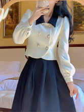 法式小香风套装女春秋2024年新款时尚职业感半身裙两件套秋装