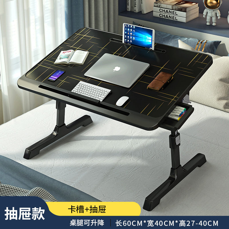 Foldable Lifting on Bed Small Table Household Study Desk Simple Bedroom Office Bay Window Dormitory Study