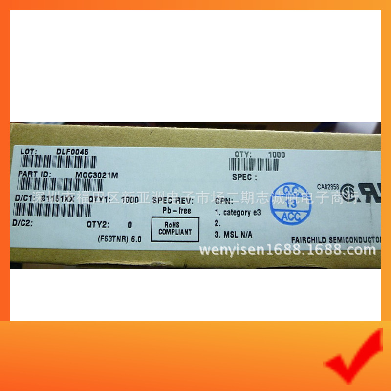 fairchild/仙童moc3021m光耦进口原装