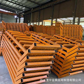 基坑施工通道箱式角钢方管护笼安全爬梯安全梯笼爬梯脚手架爬梯