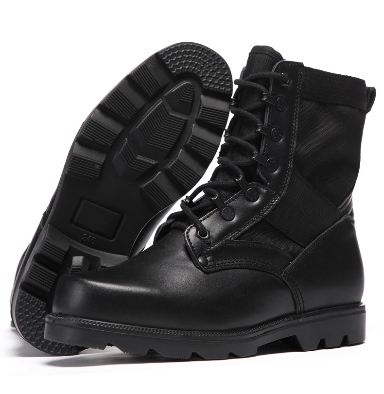 春秋07作战靴男士超轻减震作战训靴防滑耐磨战术靴高帮防水陆战靴