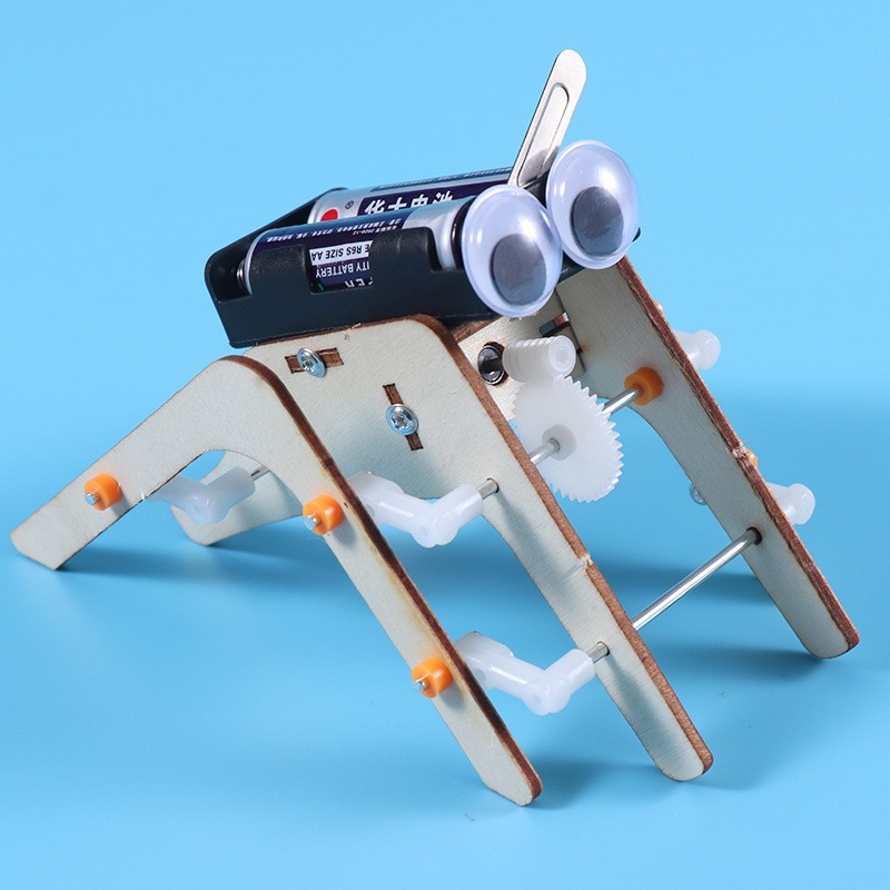 科技小制作diy蜘蛛仿生八足机器人 科学实验幼儿园中小学stem教育