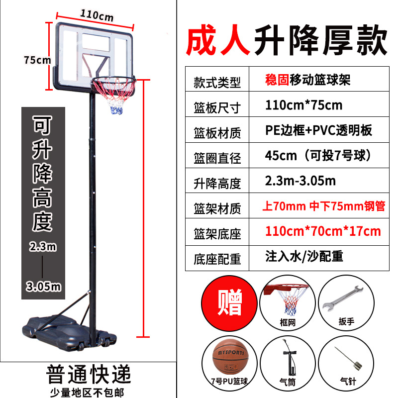 篮球架儿童可升降家用可移动篮球框标准框篮框户外