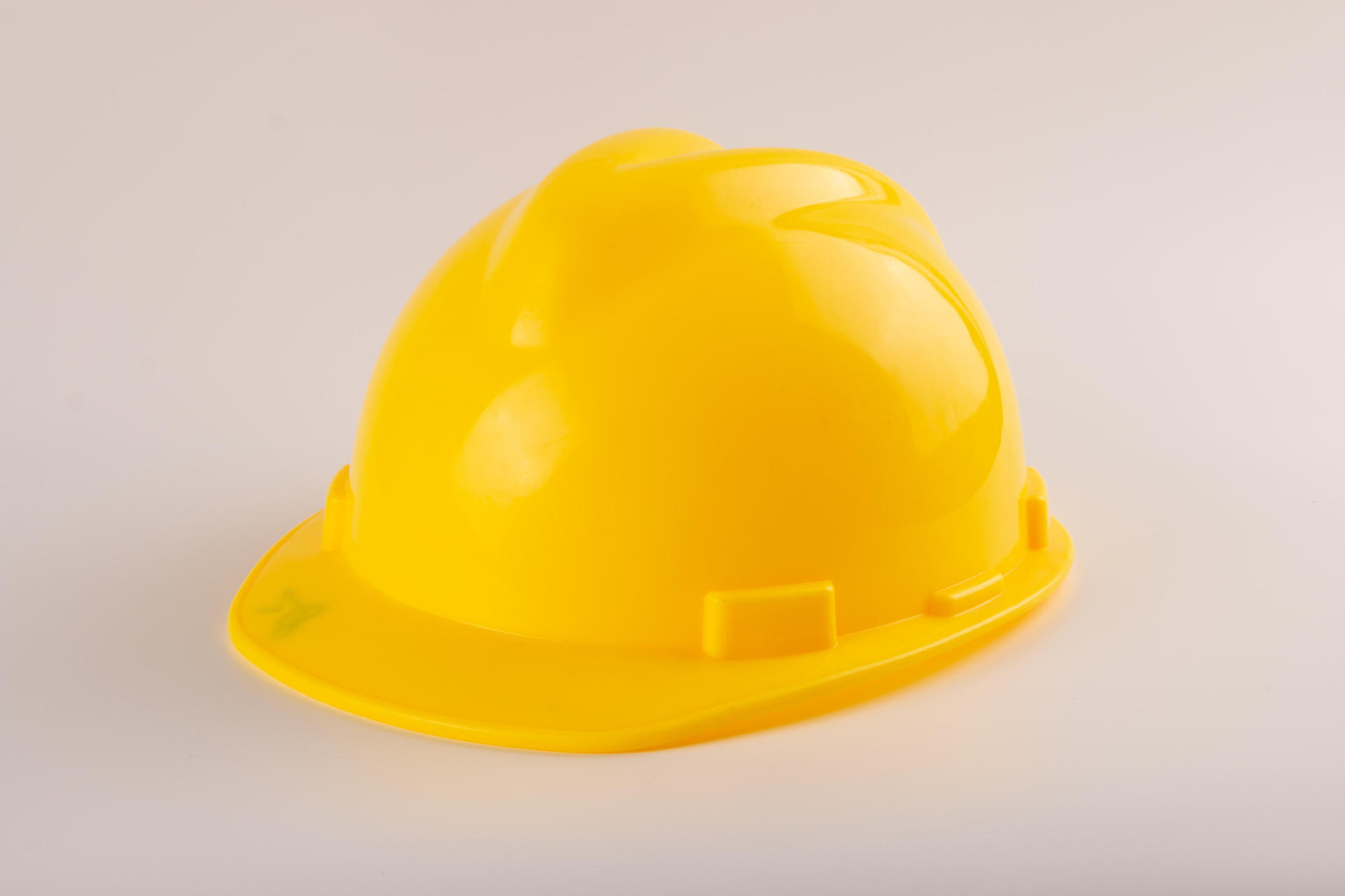 工地施工黄色安全帽 v型加厚头部防护帽 工人建筑装修安全头盔