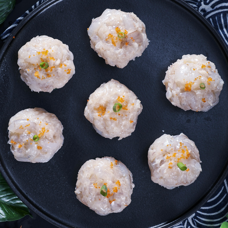 友鱼鲜生虾滑新鲜纯手打火锅食材丸子虾丸三角包青虾滑商用