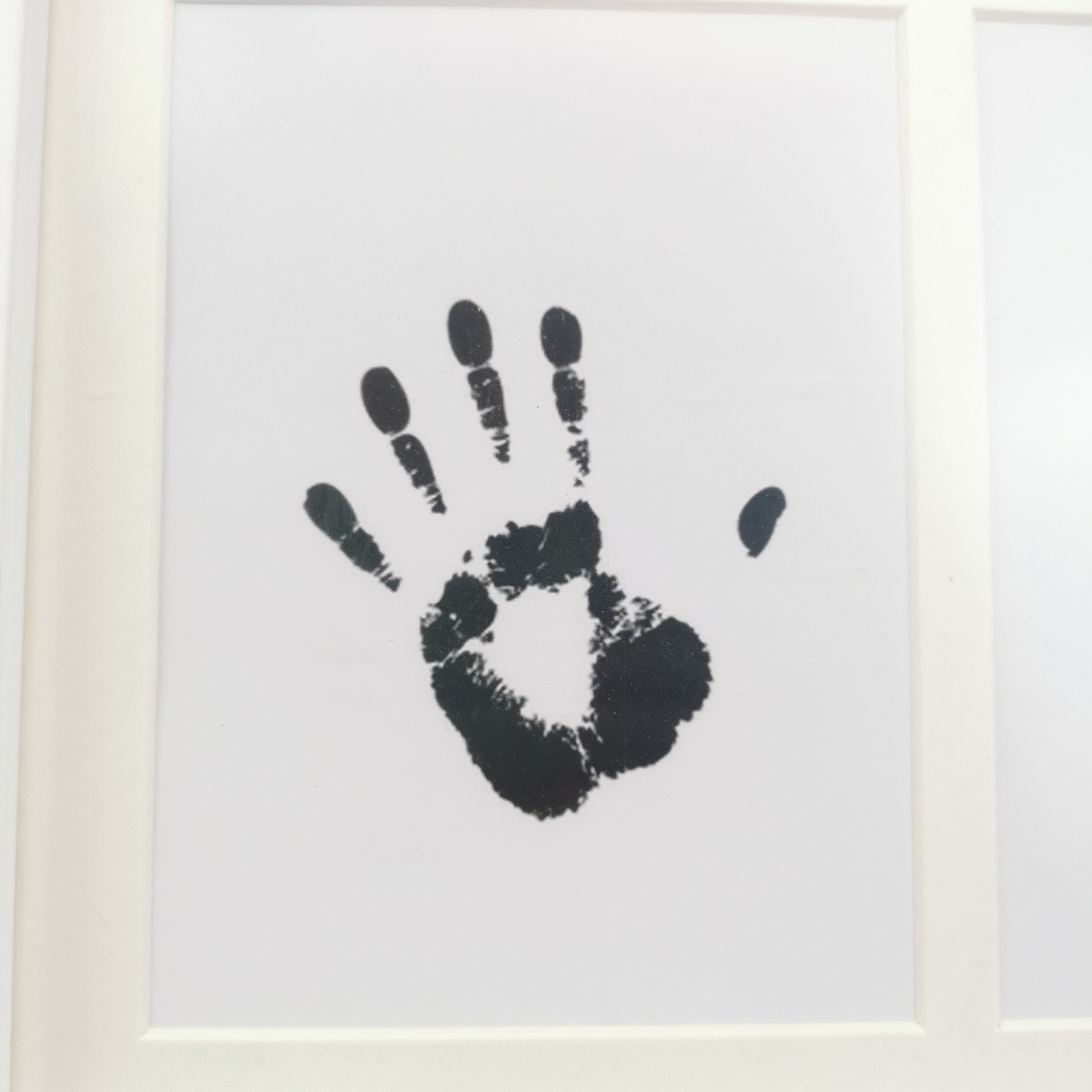 现货新生儿手脚印泥宝宝手足印婴儿百天满月周岁成长纪念相框摆台