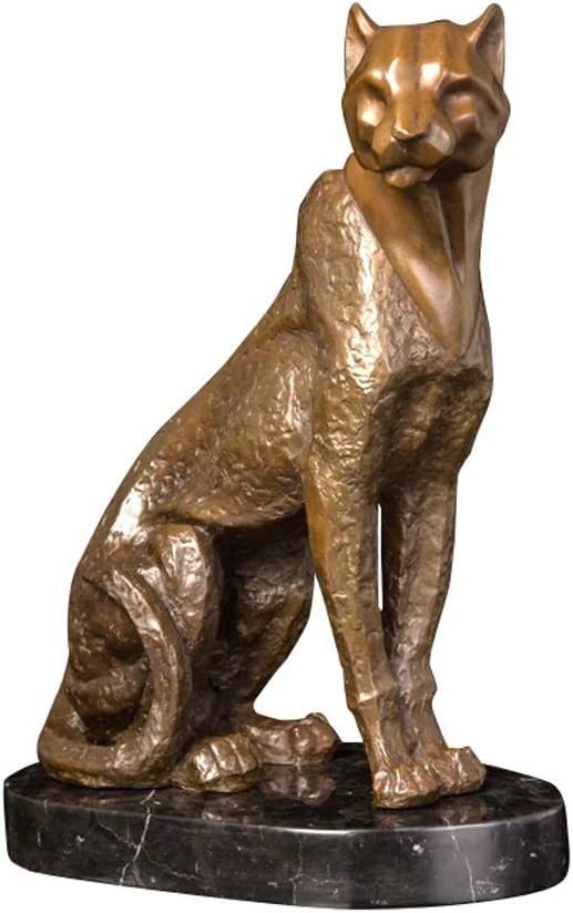 抽象豹铜像雕像野生动物雕塑办公室家居装饰欧洲艺术-阿里巴巴