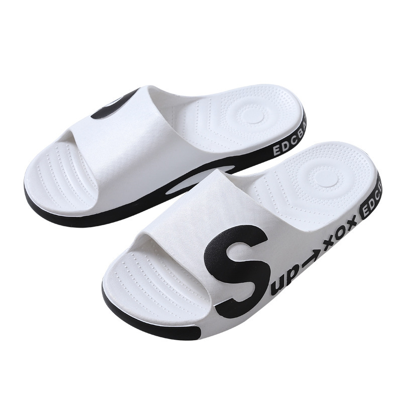 [Clearance] Men's Slippers Household Indoor Bath Sandals Couple Beach Shoes Slides Wholesale