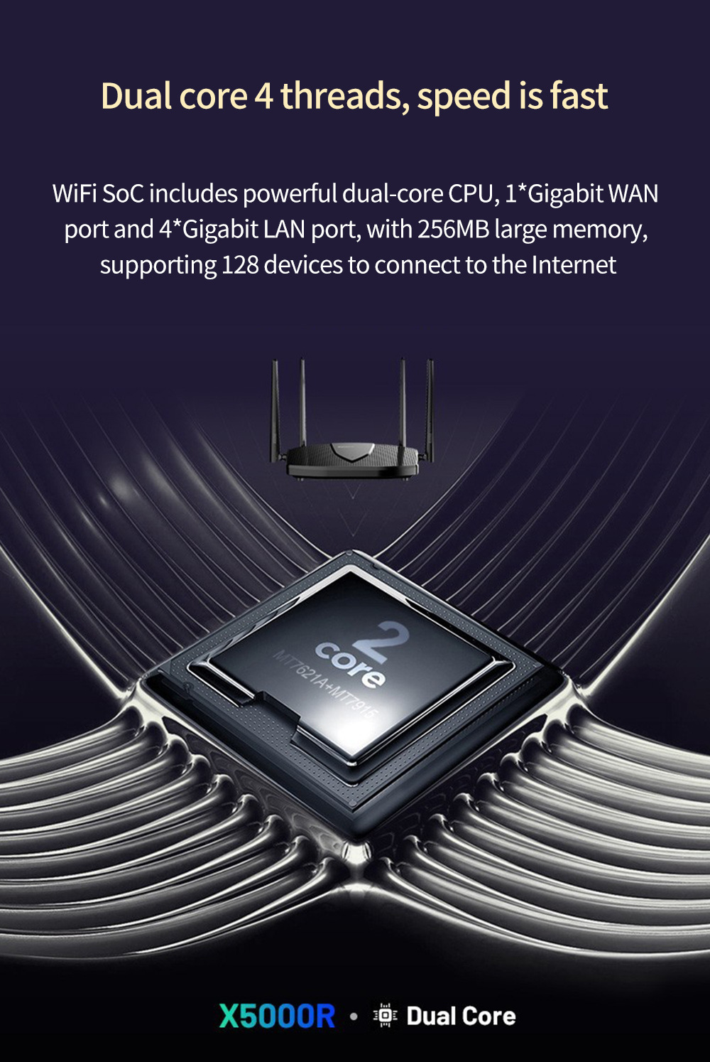 totolink无线wifi6家用ax1800英文版wireless千兆路由器router