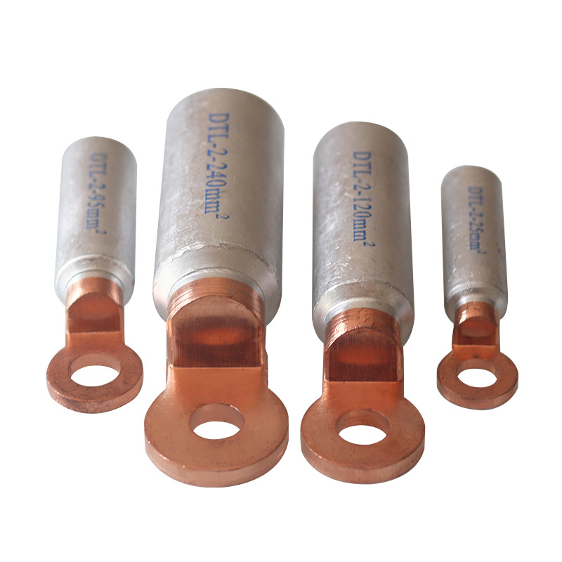 dtl-2铜铝接线端子 出口型圆头铜铝过渡电缆接线鼻子dtl2端头