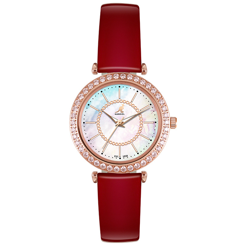 英国品牌坎戈尔袋鼠kangol全自动石英表女士手表学生防水-k803