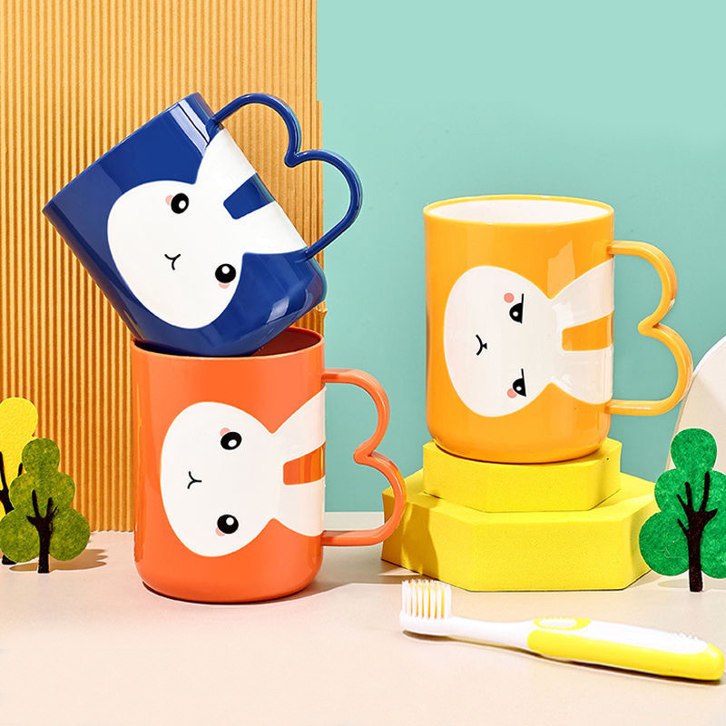新款儿童刷牙杯家用卡通可爱防摔漱口杯学生宿舍洗漱牙刷杯子牙缸