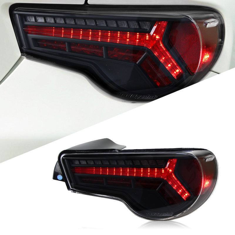 适用于丰田gt86尾灯总成斯巴鲁brz改装led行车灯流水转向灯刹车灯