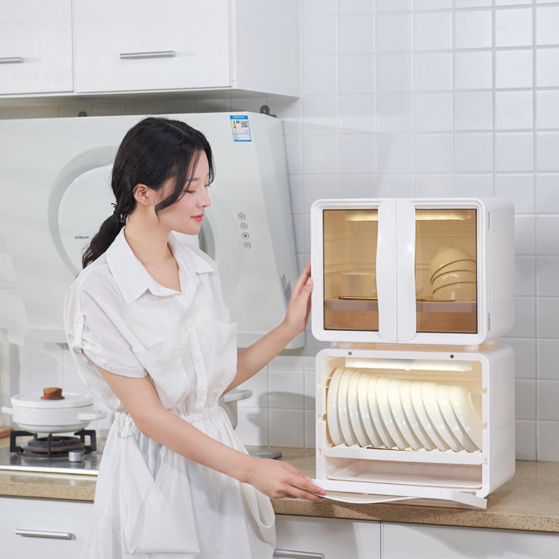 厨房碗筷置物架创意家用餐具碗碟收纳箱塑料沥水置物整理碗柜碗箱